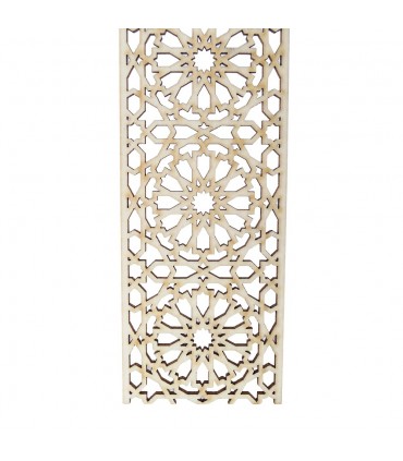 Malha árabe Openwork - Madeira cortada a laser - Modelo 1