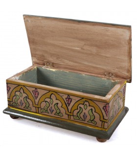 Caja Árabe - Hecho y Pintado a Mano - Colores Alegres - Calidad