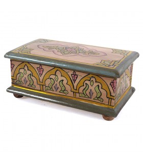 Baú árabe - feita e mão - pintado de cores vivas - qualidade