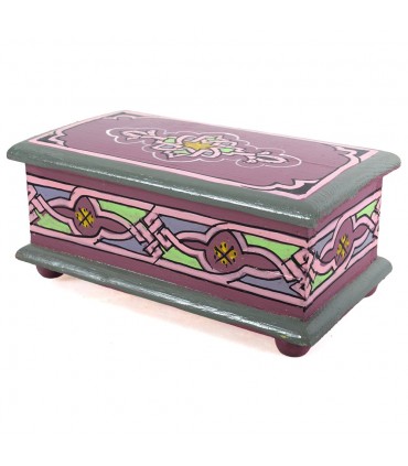 Caja Árabe - Hecho y Pintado a Mano - Colores Alegres - Calidad