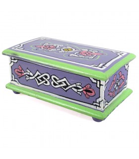 Baú árabe - feita e mão - pintado de cores vivas - qualidade