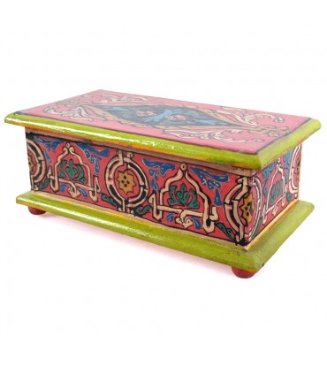 Tronco arabo - fatto e mano - dipinti a colori vivaci - qualità