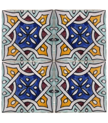 Al-Andalus - carreaux faits à la main 10 cm - plusieurs motifs - - modèle 36