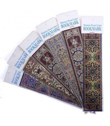 Marque-page de tapisserie turque - Dessins géométriques arabes - 23 x 5 cm