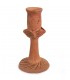 Bougeoir en argile - Fabriqué à la main - Fabriqué à la main - 15 cm