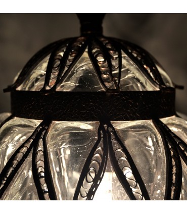 Lámpara Turca  - Cristal Fundido y Soplado - Diseño Estambul - 30 cm