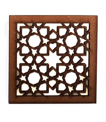 Celosia Arabe Calada - Diseño Alhambra - Iman Nevera - Modelo 4
