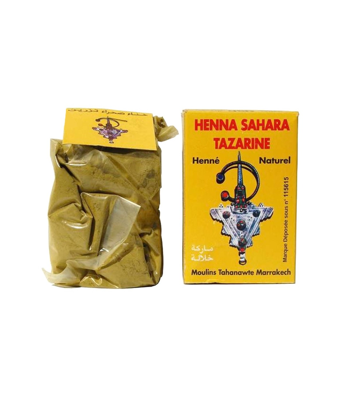 Lot De 10 Sachets De Henné Naturel Kajal - Poudre Brun, 12 G Chacun, Biologique, Date Expiration 12/2027