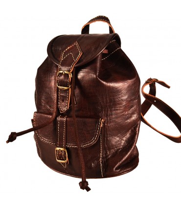 Lederrucksack - 2 Taschen - Modell YEIBEIN