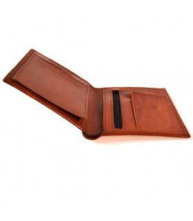 Portafoglio in pelle per portafoglio - Modello Zeina - Artigianale