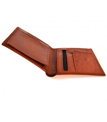 Portafoglio in pelle per portafoglio - Modello Zeina - Artigianale