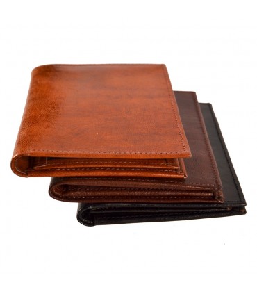Portafoglio in pelle per portafoglio - Modello Zeina - Artigianale