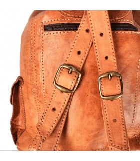 Zaino in pelle fatta a mano - 4 scomparti - Modello Beldi