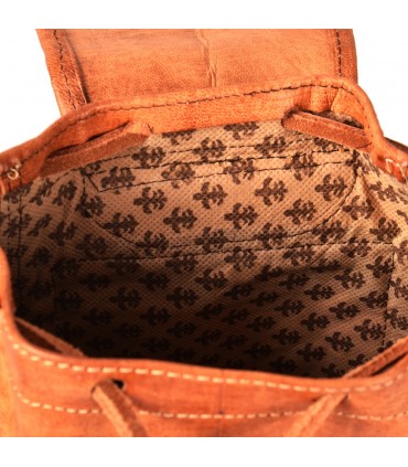Sac à dos en cuir fait main - 4 compartiments - Modèle Beldi