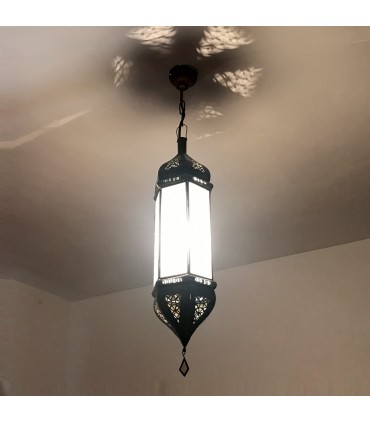 Lâmpada alongada branca opaca - 60 cm - modelo Katra