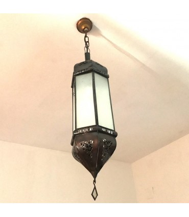 Lampe Allongée Blanc Opaque - 60 cm - Modèle Katra