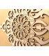 Arabian Celosia Openwork - Wood Laser Cut - Model 6 - 25 x 25 cm