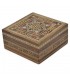 Square Box Taracea Syria - Wood and Nacre - 8 cm - Palmira Model