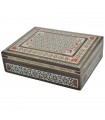 Boîte à marqueterie rectangulaire - Syrie - Modèle Mayadin - 18 cm