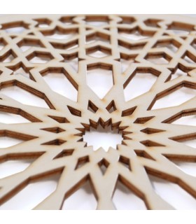 Arabian Celosia Openwork - Wood Laser Cut - Modello 7 - 20 cm