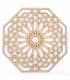 Arabian Celosia Openwork - Taglio laser legno - Modello 8 - 20 x 20 cm