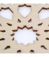 Treliça árabe Openwork - Suporte de vidro - Madeira cortada a laser - Modelo 9 - 10 cm