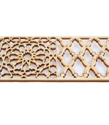 Malha Árabe Openwork - Madeira Cortada a Laser - Modelo 10 - 50 cm