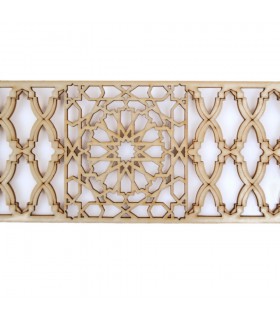 Arabic Openwork Celosia - Wood Laser Cut - Modello 10 - 50 cm