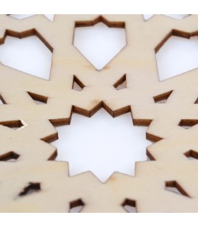 Celosia Arabe Calada - Occhiali Posa - Taglio laser legno - Modello 11 - 20 cm