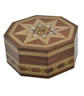 Tarocchi ottagonali a forma di sciroppo - Disegno a mosaico - Modello Al Raqa - 9 cm