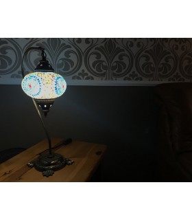 Comodino turco della lampada - Modello di cigno - 17 cm