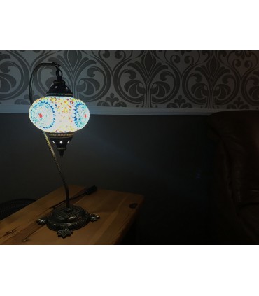 Comodino turco della lampada - Modello di cigno - 17 cm