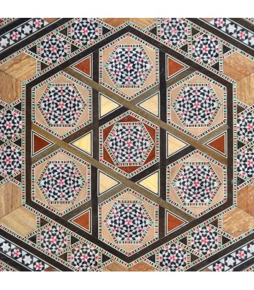 Mesa Hexagonal Taracea - SIRIA - Modelo TAWILA