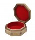 Caja Taracea Octogonal Siria - Tapa Decorado Geometrico- 15.5 cm