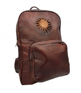 Zaino in pelle - 3 tasche - 100% pelle - Modello SOL