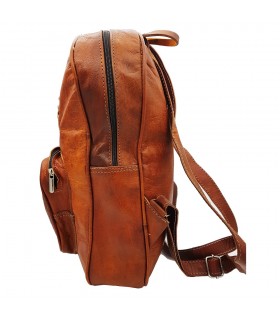 Zaino in pelle - 3 tasche - 100% pelle - Modello SOL