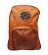 Mochila de couro - 3 bolsos - 100% couro - modelo SOL