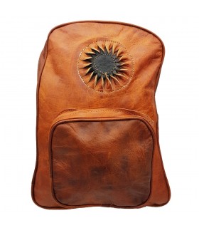 Zaino in pelle - 3 tasche - 100% pelle - Modello SOL