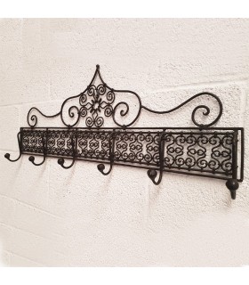 Schmiede Garderobe oder Kleiderbügel - 6 Arme - DELUXE - Marokkanischer Araber - HASIRA Modell
