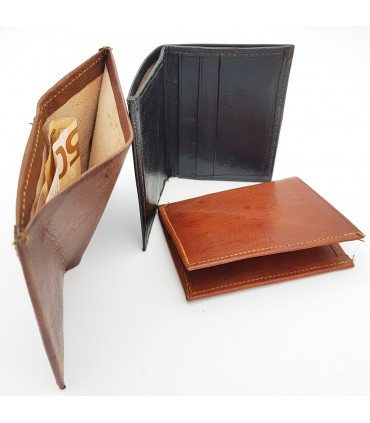 Porta carte di credito per uomo - 100% pelle naturale - Modello TAKA
