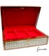 Jeweler Chest - Velvet - inlaid Egypt - 2 Sizes