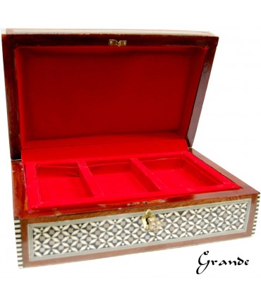 Jeweler Chest - Velvet - inlaid Egypt - 2 Sizes