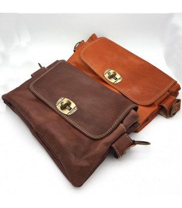 Bolsa de couro para mulheres - 100% couro - DELUXE - MODELO WAAR