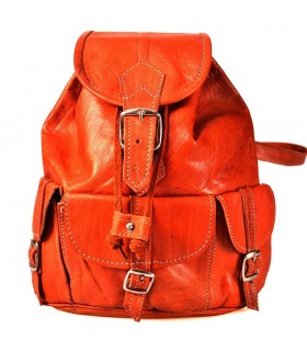 Zaino in pelle fatta a mano - 4 scomparti - Modello Beldi