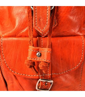 Zaino in pelle fatta a mano - 4 scomparti - Modello Beldi