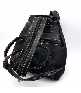 Zaino in pelle - 4 tasche - 100% pelle - Modello SAGUIR