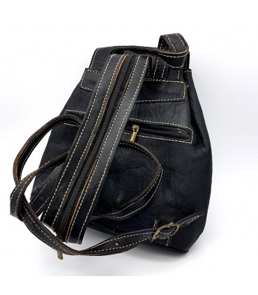 Mochila Cuero - 4 Bolsillos - 100% Cuero - Modelo SAGUIR