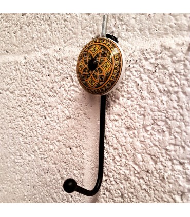 Perchero de Forja y Ceramica - Diseño Árabe - Modelo ASIA