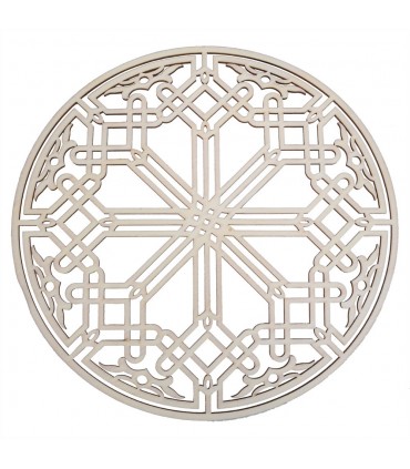 Decorazione araba Celosia - Taglio laser legno laminato - Modello 15 - 25 cm