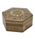 Arab Box Taracea Siria Hexagonal - Star Cap 12 Tips - 11 cm